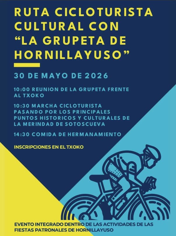 Ruta Cicloturista Cultural con "La Grupeta de Hornillayuso" — 30 de mayo de 2026